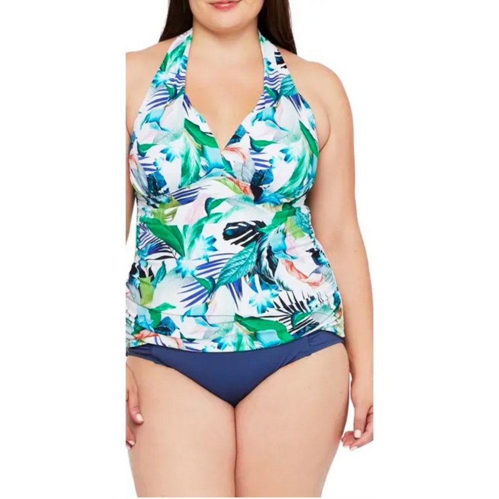 La Blanca $94 In the Moment Goddess Tankini Top